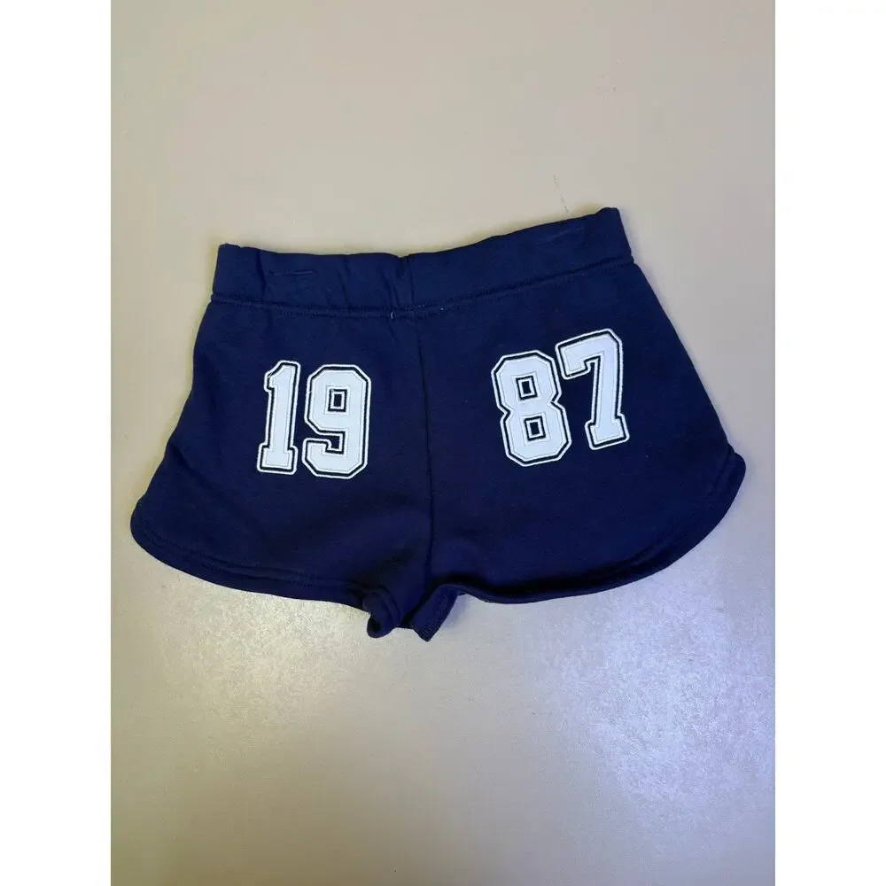 Harper & Ivy Girls Shorts 2 Pack Size 10/12 Navy Red Dolphin Athletic NWT